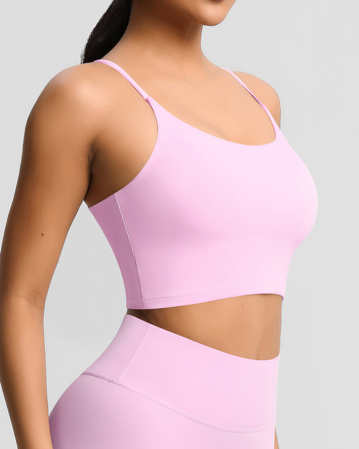 Ava Crop Top - Pink