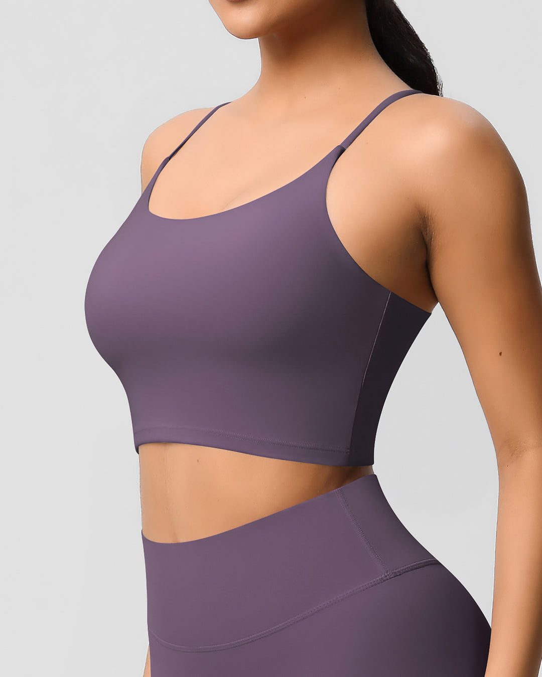 Ava Crop Top - Plum