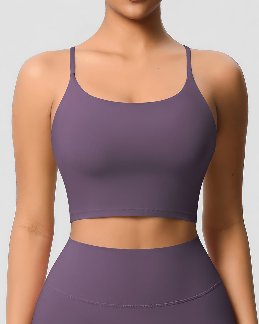 Ava Crop Top - Plum