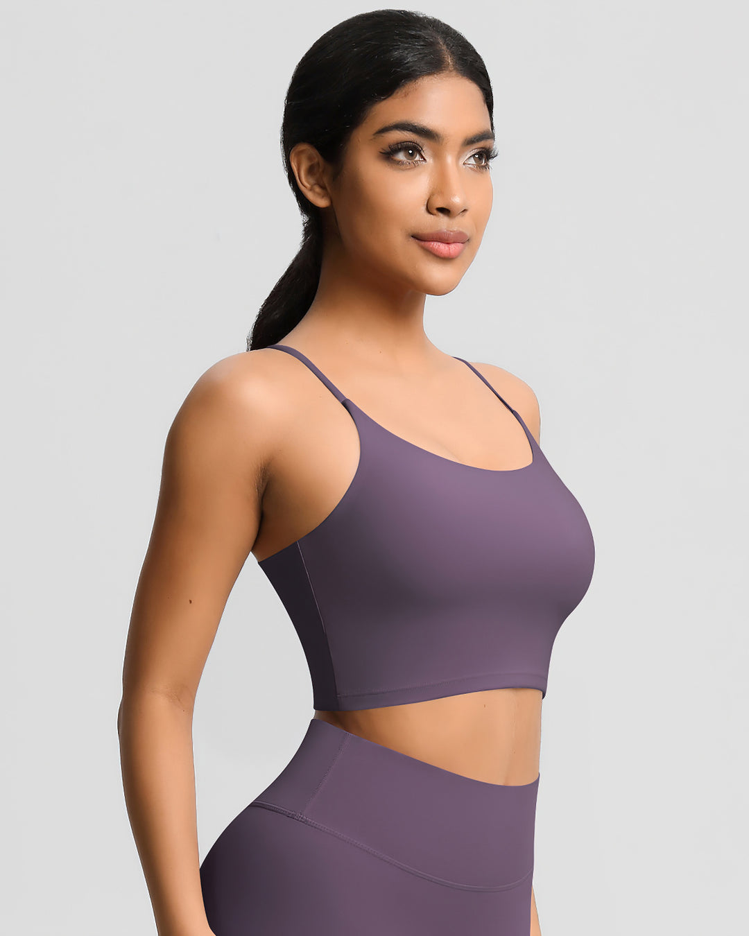 Ava Crop Top - Plum