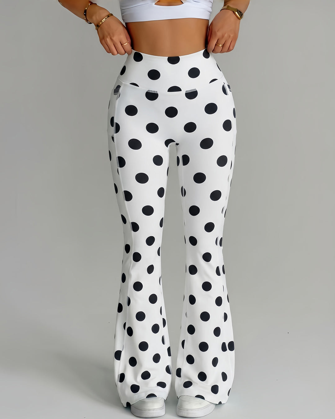Aveline Flare Leggings - Polka Dot