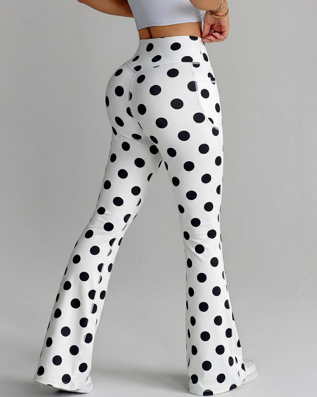 Aveline Flare Leggings - Polka Dot