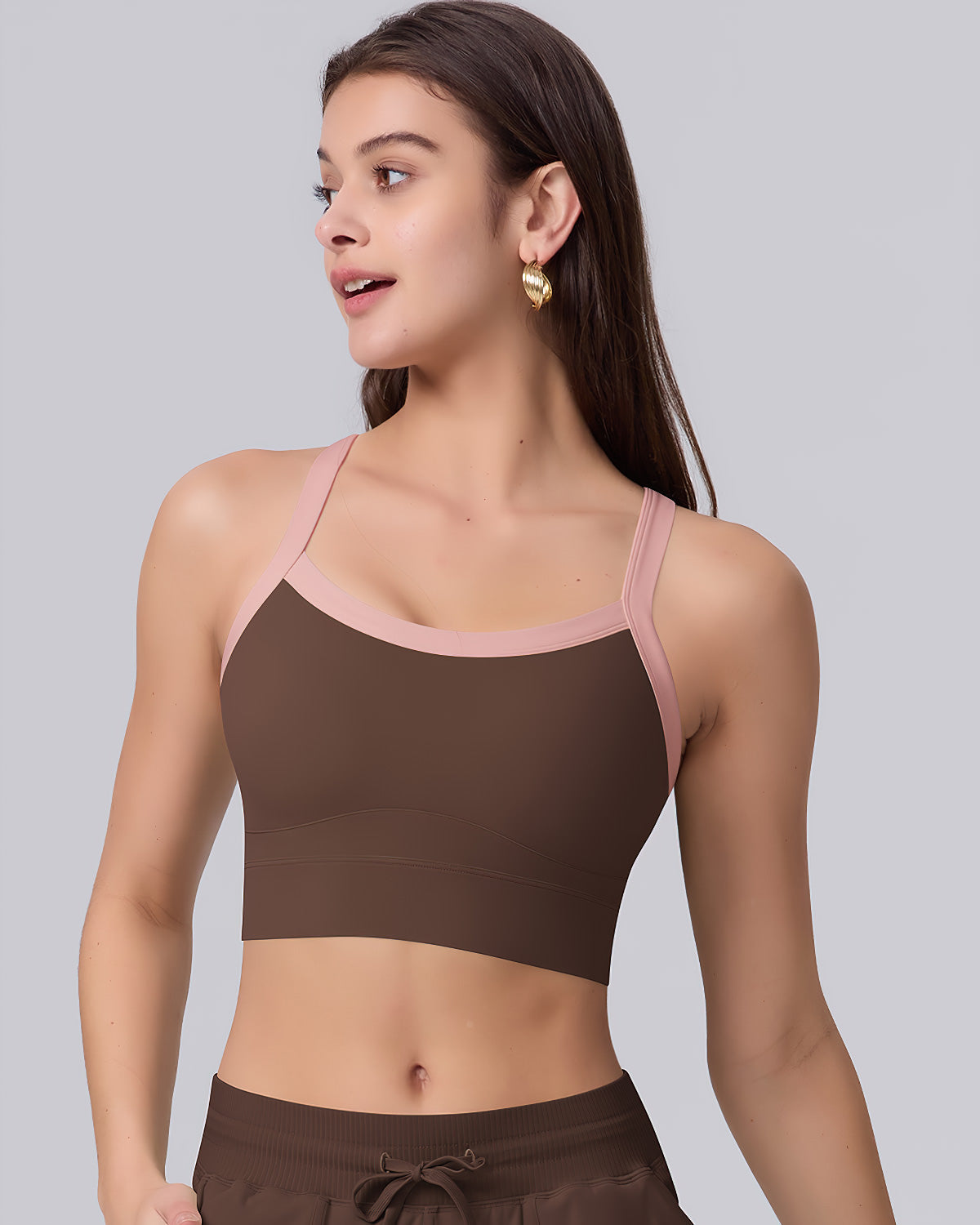 Beatrix Sports Bra - Brown