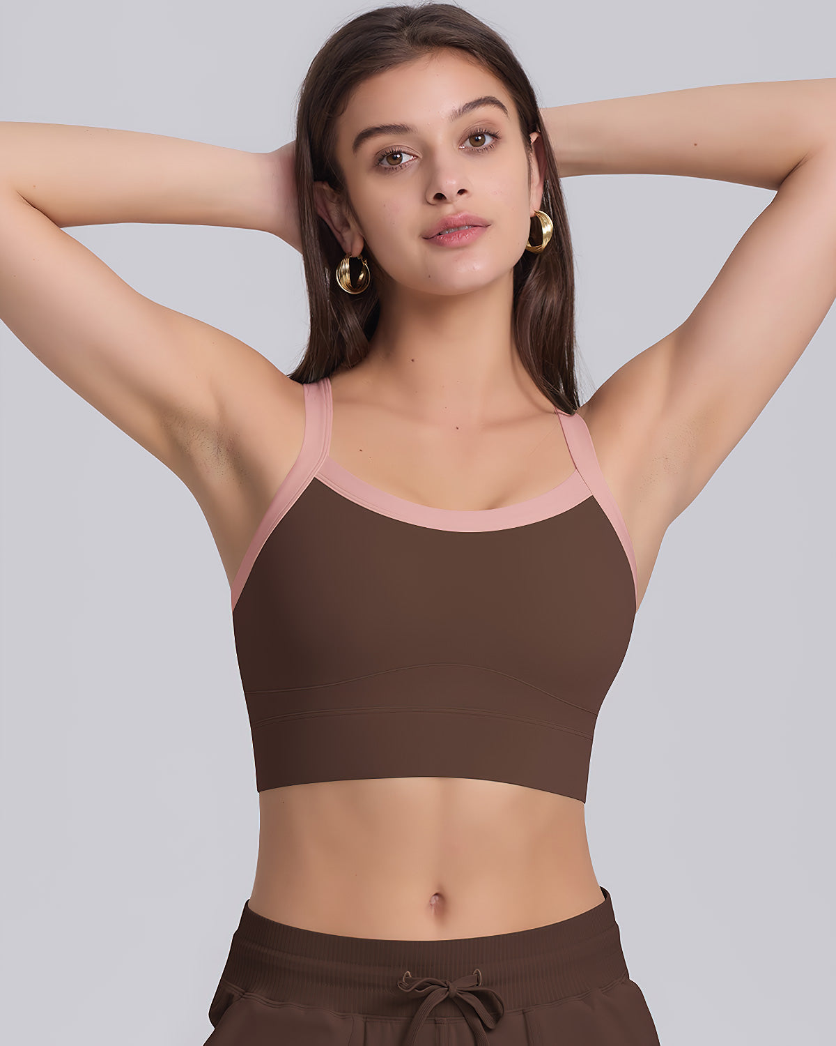 Beatrix Sports Bra - Brown