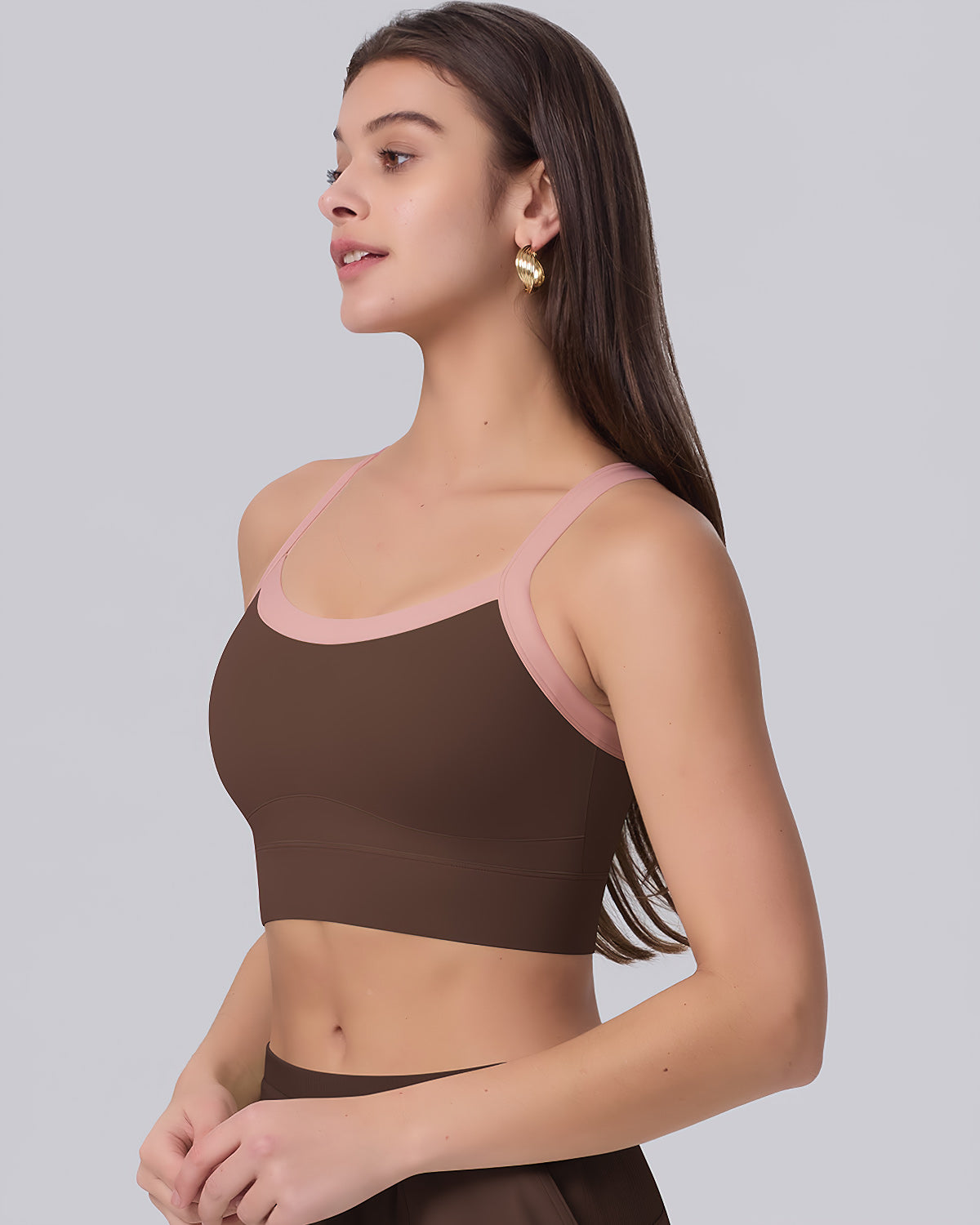 Beatrix Sports Bra - Brown