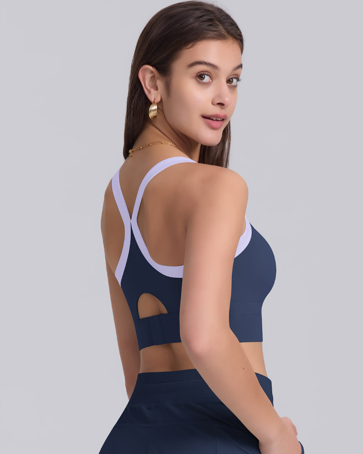 Beatrix Sports Bra - Navy