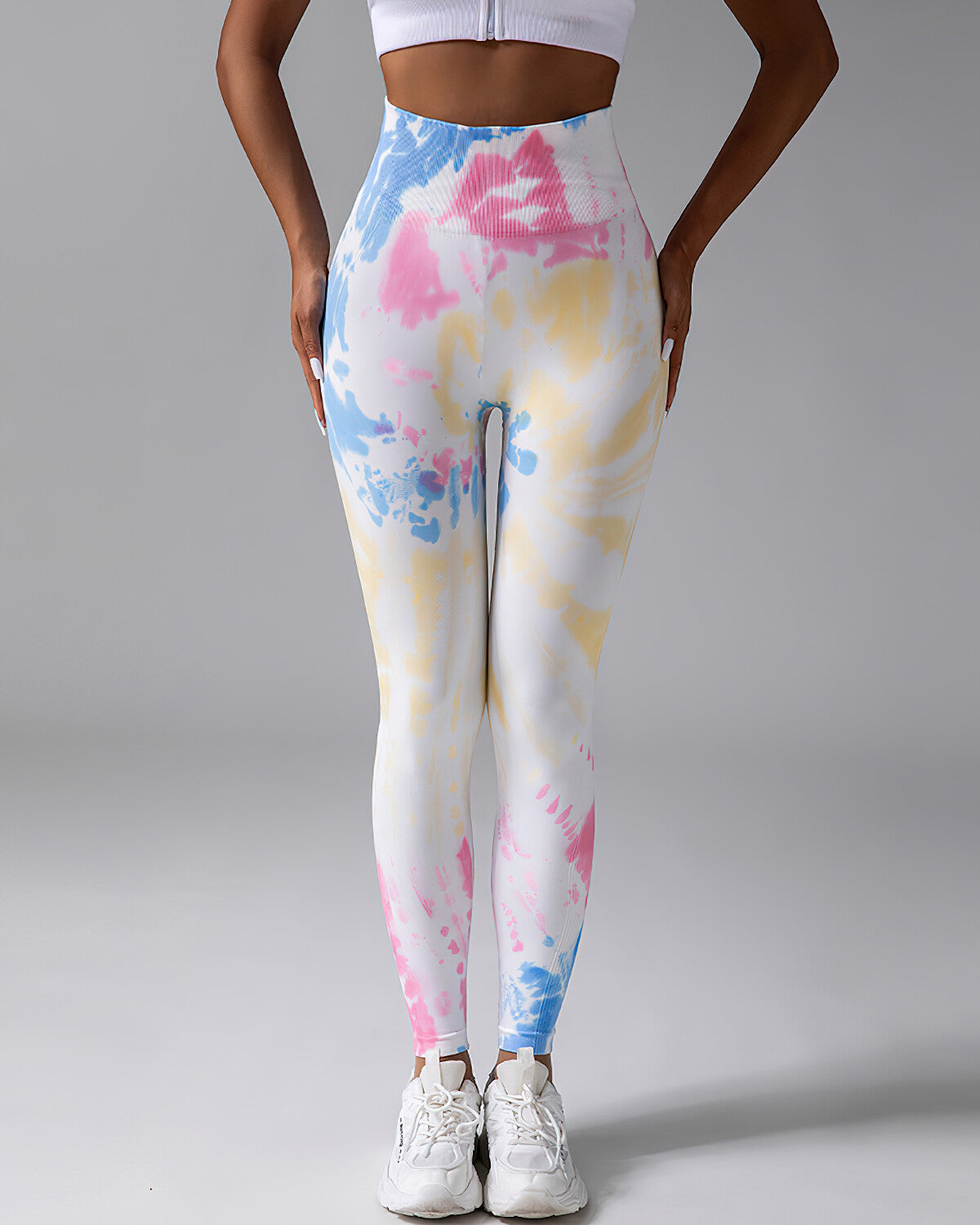Bellamy Seamless Scrunch Leggings - Cotton Candy – Amelia Activewear