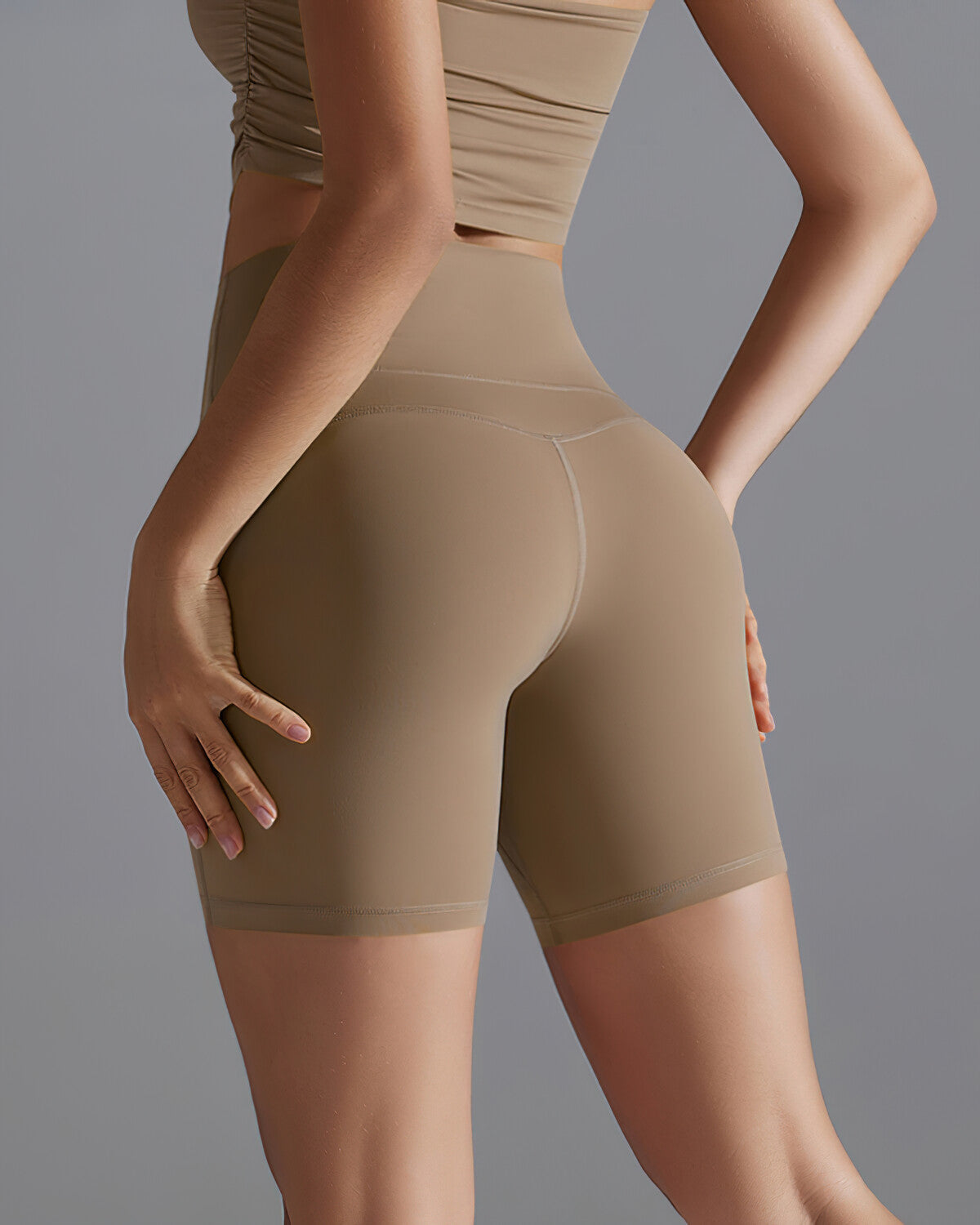 Bianca Seamless Shorts - Brown