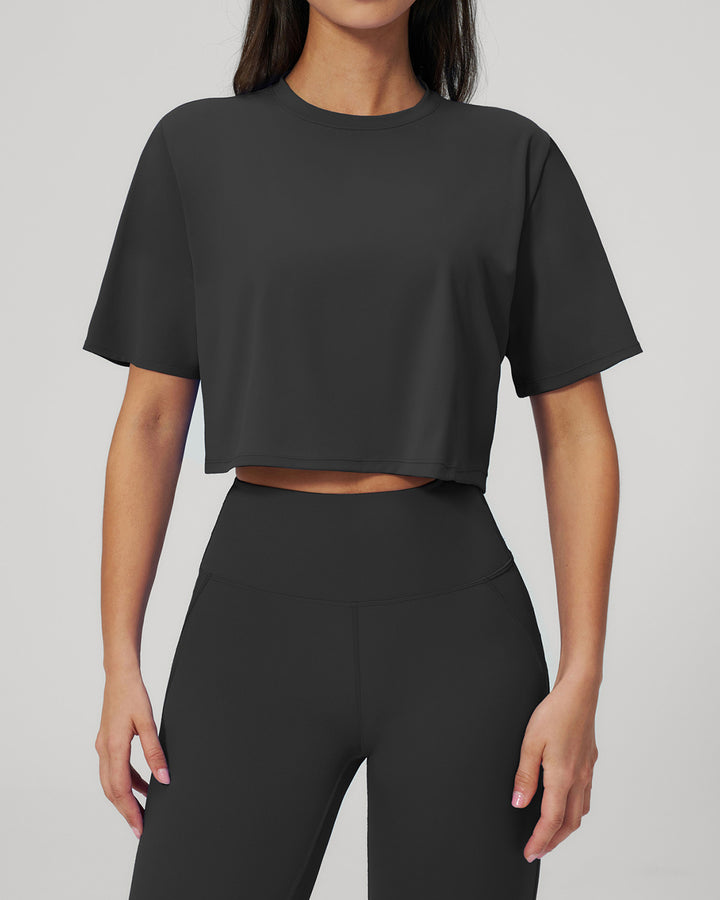 Brinley Fitness T-Shirt - Charcoal
