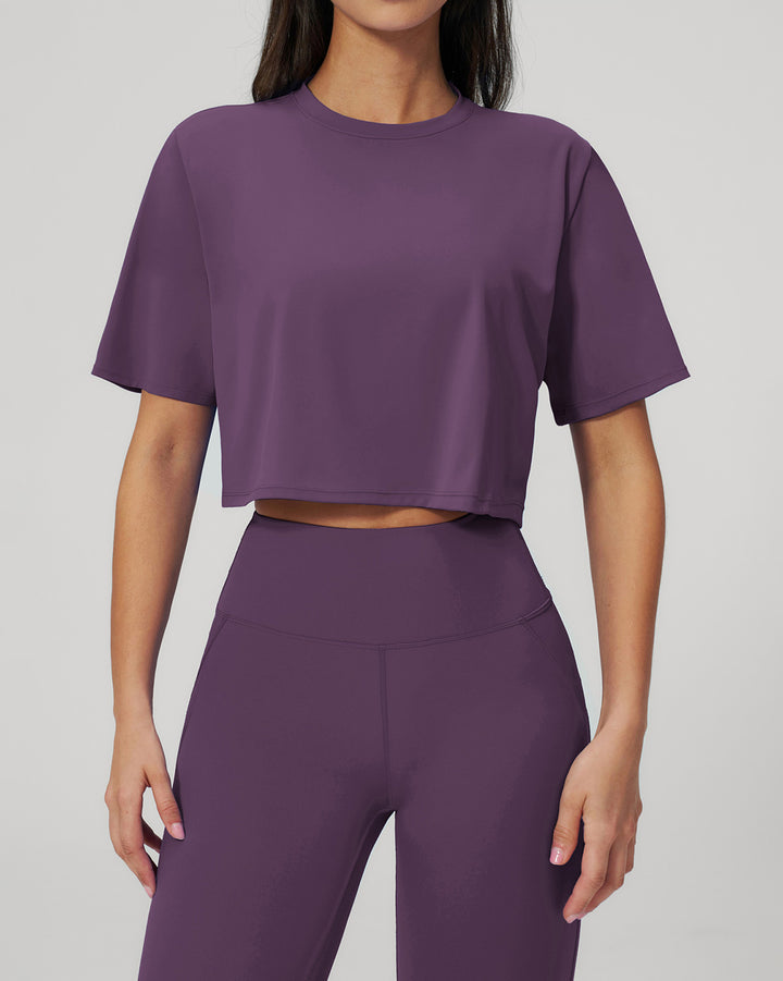 Brinley Fitness T-Shirt - Purple