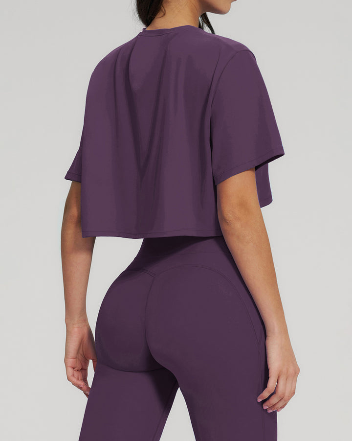 Brinley Fitness T-Shirt - Purple