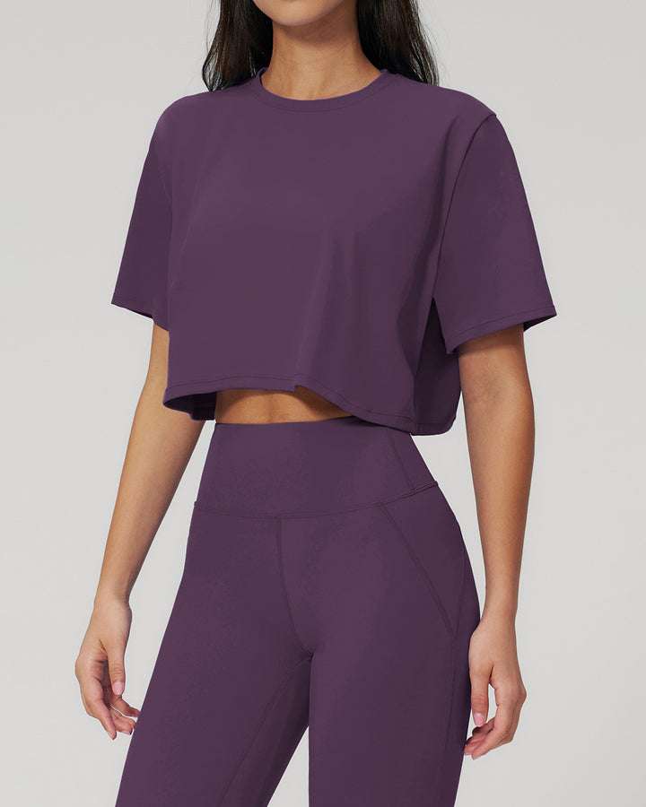 Brinley Fitness T-Shirt - Purple