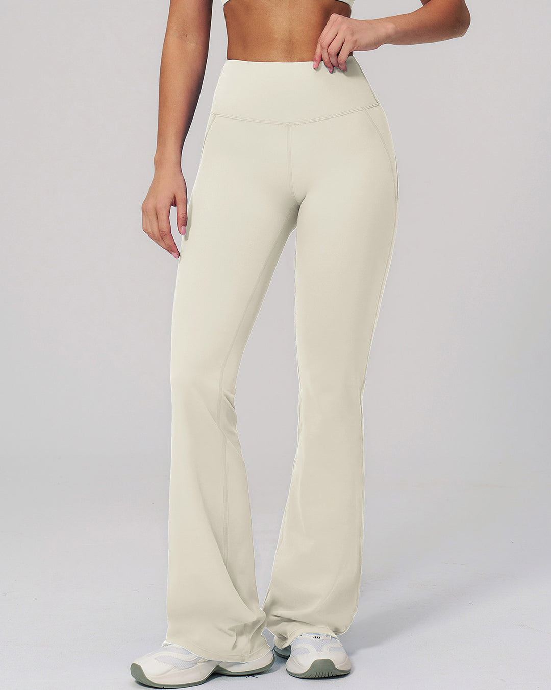 Brinley Flare Leggings - Beige