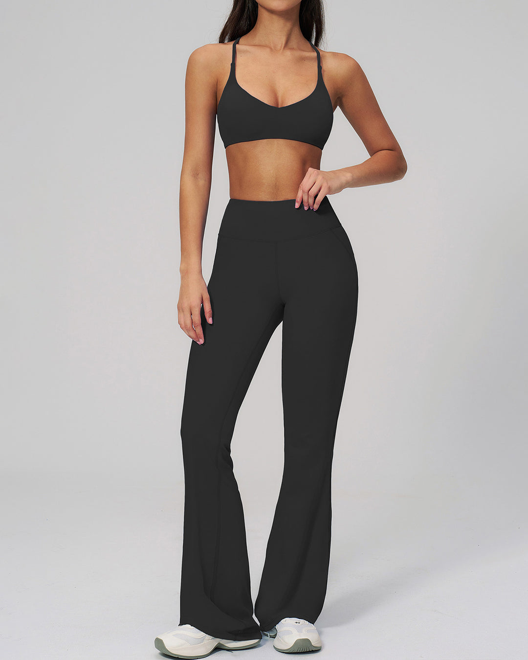 Brinley Flare Leggings - Charcoal