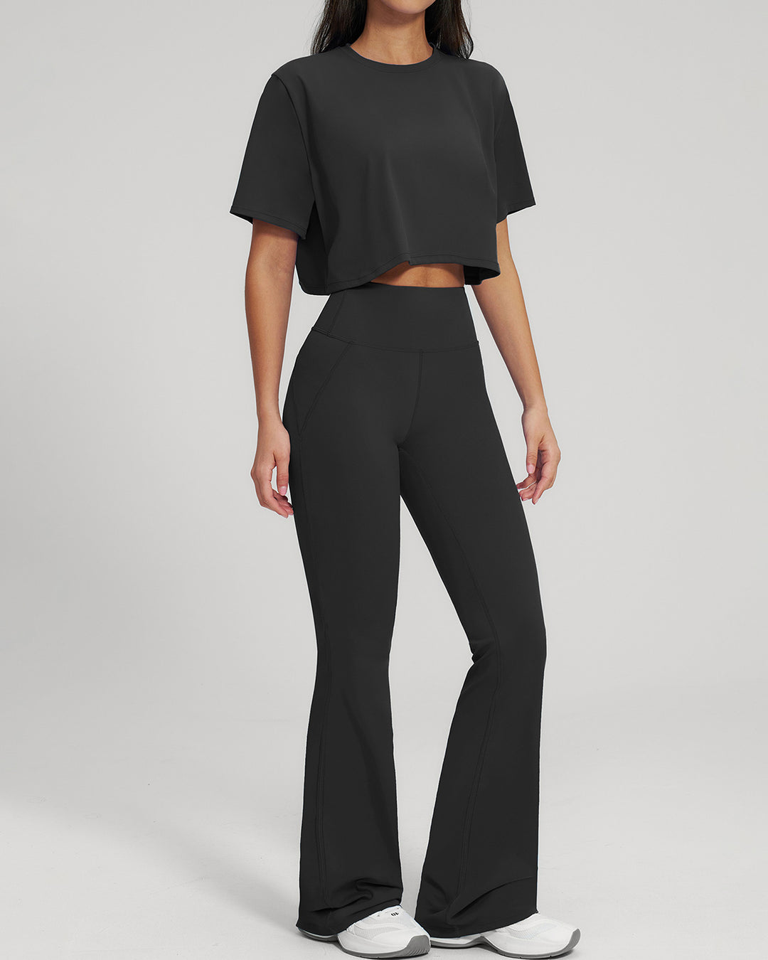 Brinley Flare Leggings - Charcoal