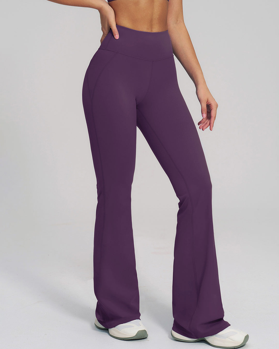 Brinley Flare Leggings - Purple