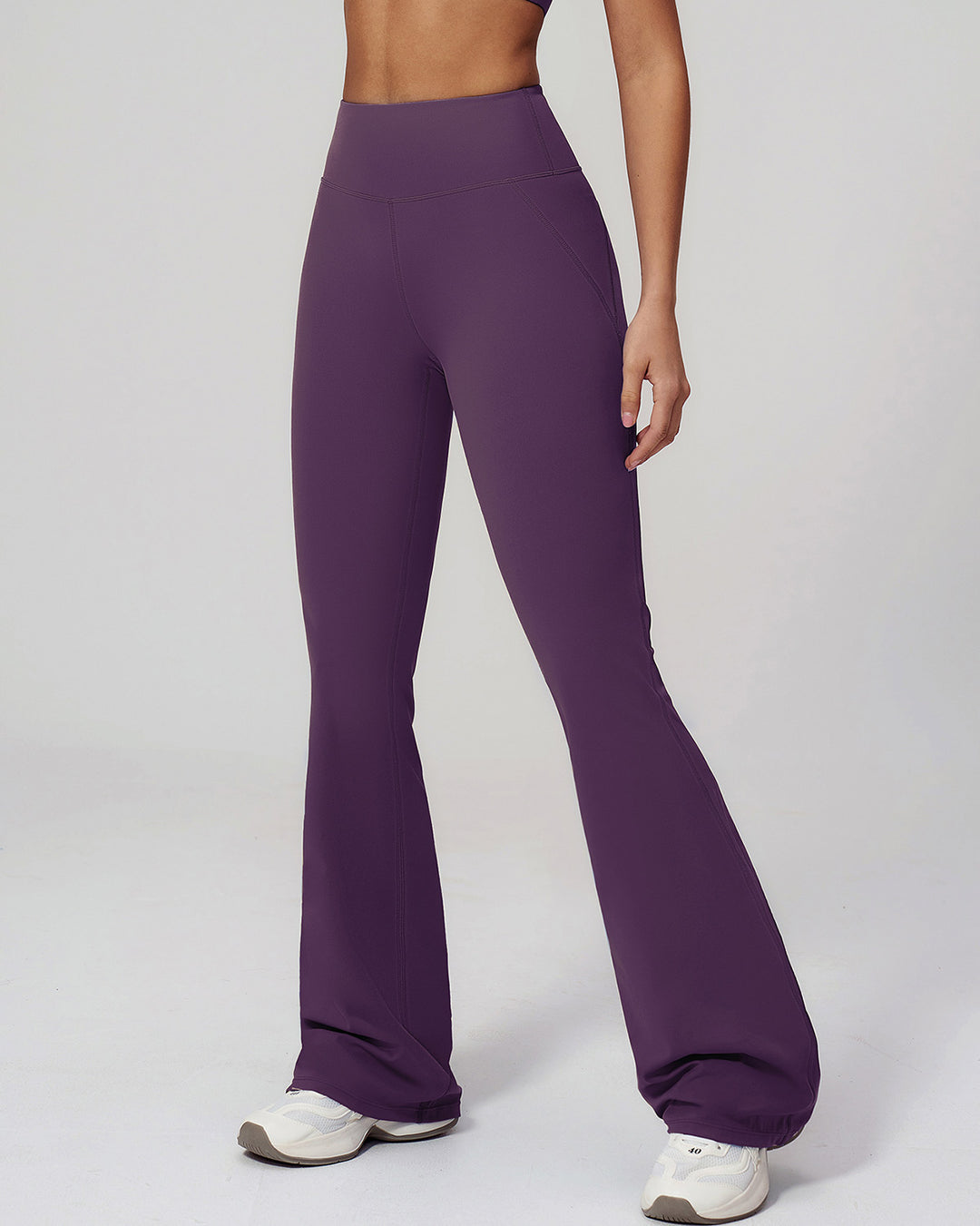 Brinley Flare Leggings - Purple