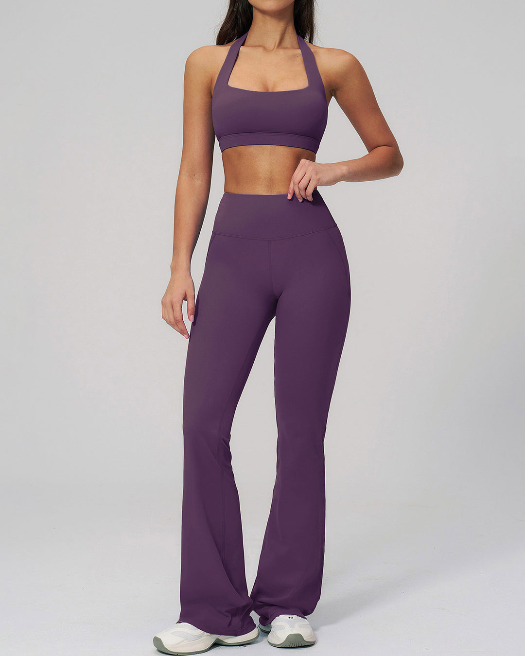 Brinley Flare Leggings - Purple