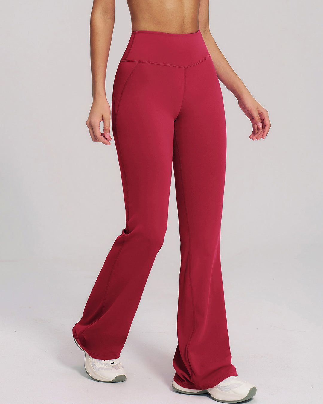 Brinley Flare Leggings - Red