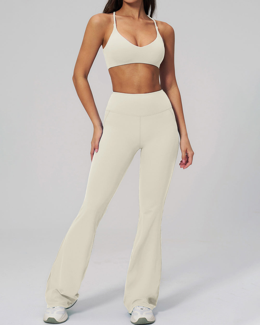 Brinley Sports Bra - Beige