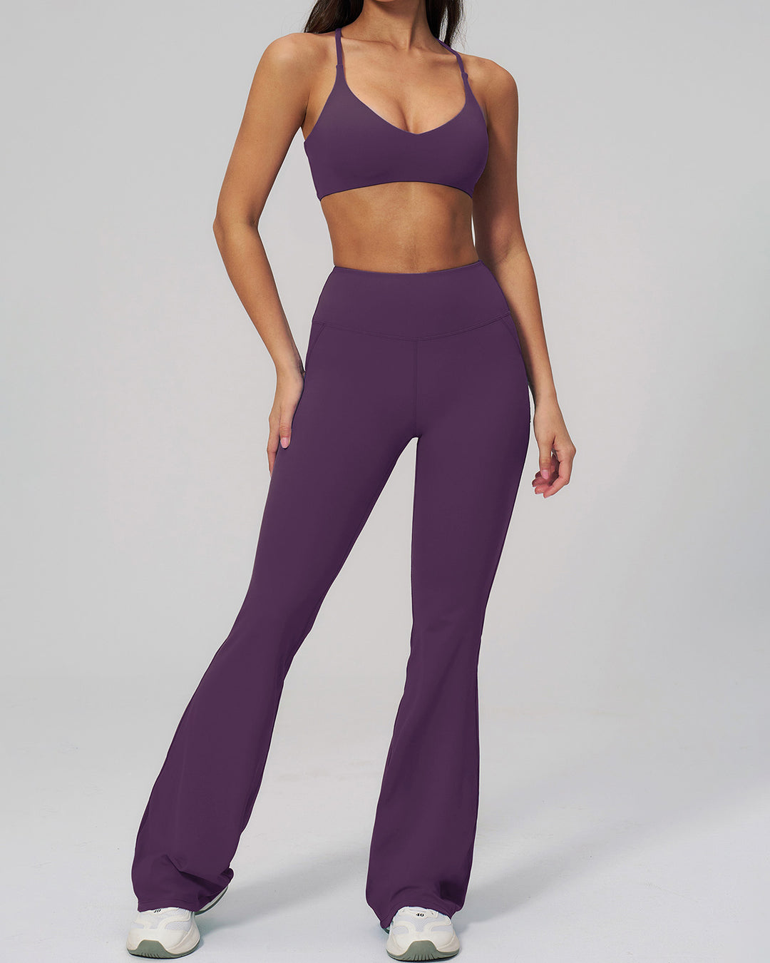 Brinley Sports Bra - Purple