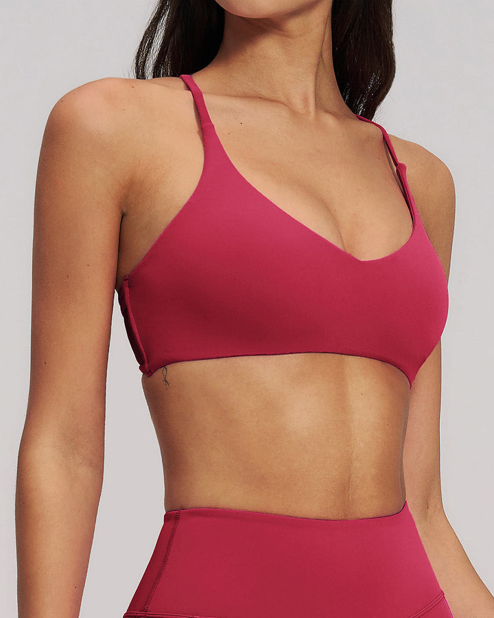 Brinley Sports Bra - Red