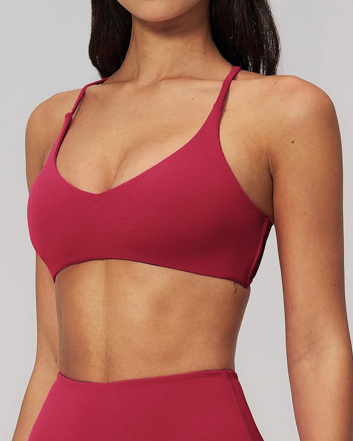 Brinley Sports Bra - Red
