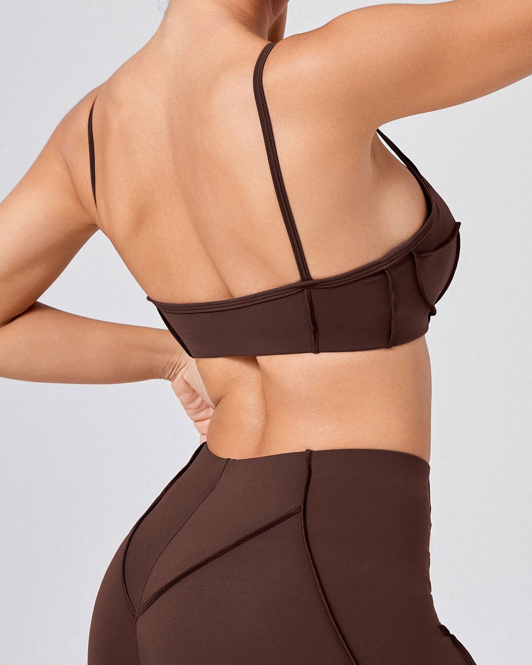 Kira Sports Bra - Brown
