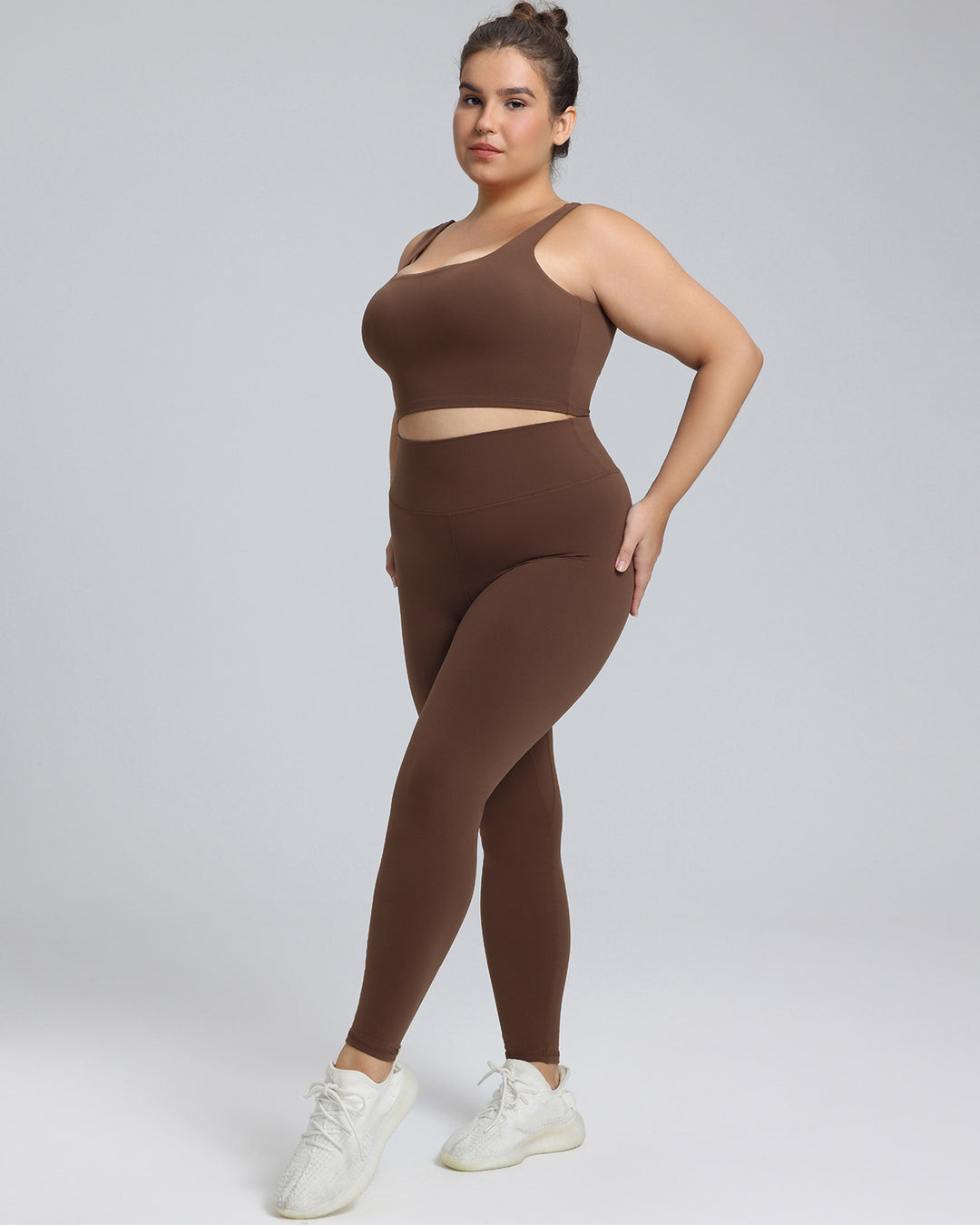 Camellia Sports Bra - Brown