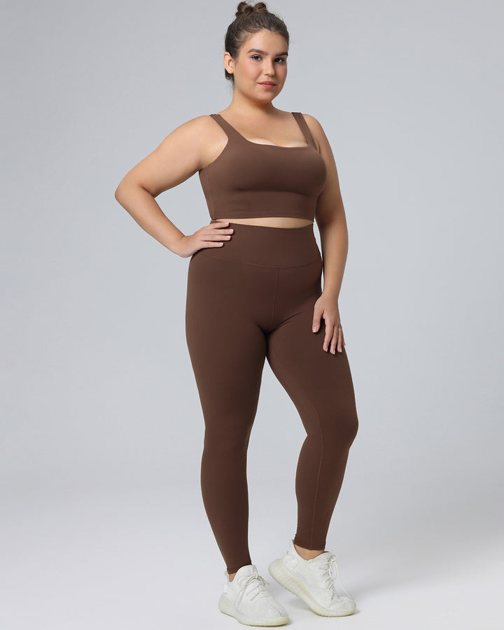 Camellia Sports Bra - Brown
