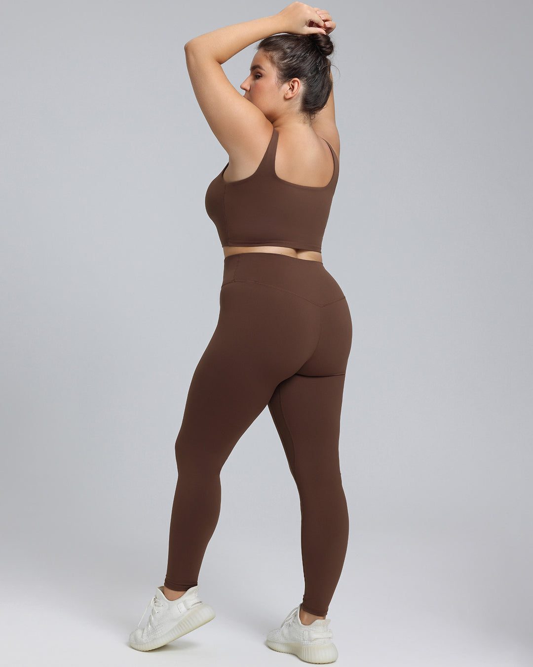 Camellia Sports Bra - Brown