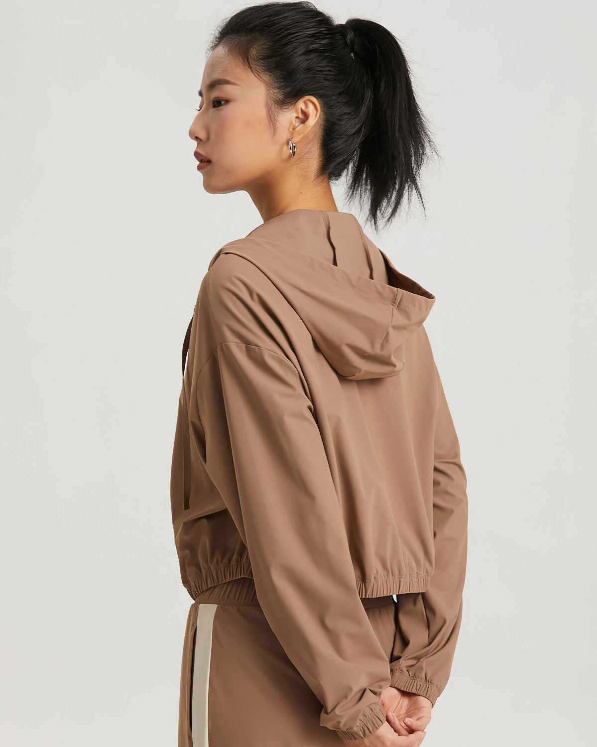 Carly Hooded Jacket - Brown