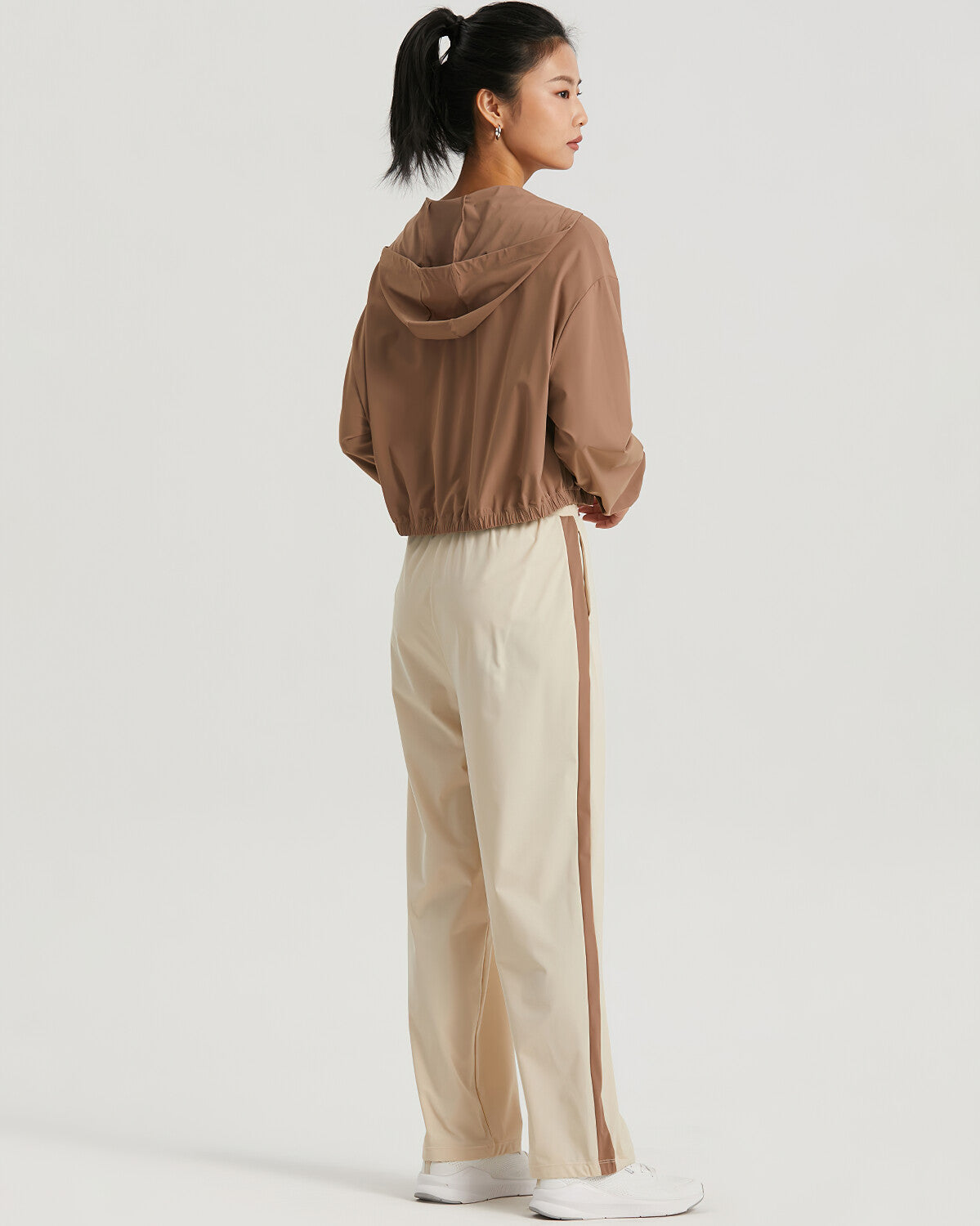 Carly Relaxed Fit Joggers - Beige