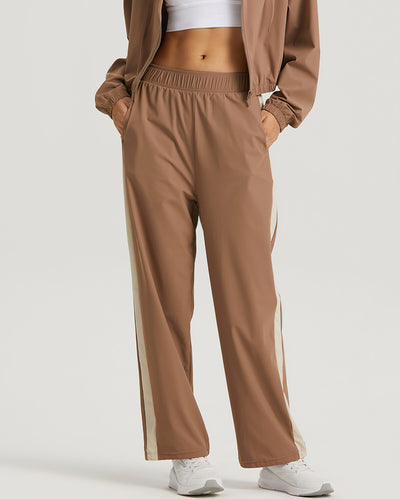 Carly Relaxed Fit Joggers - Brown