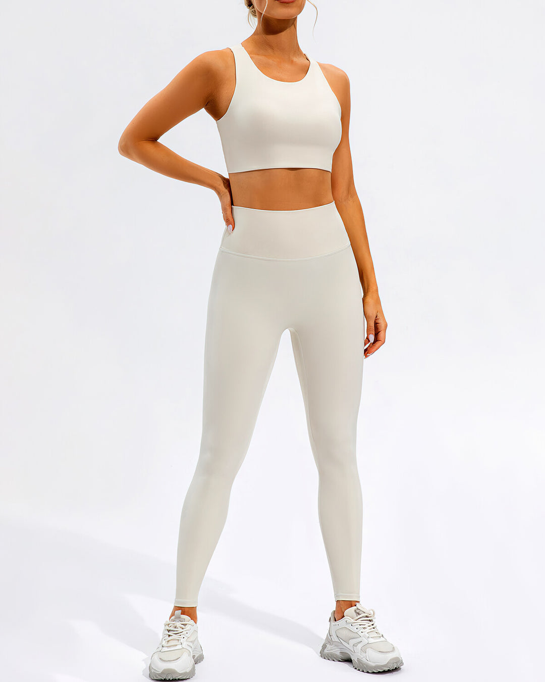 Cassandra Sports Bra - Beige