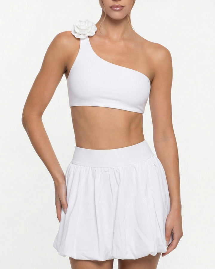 Cassia Sports Bra - White