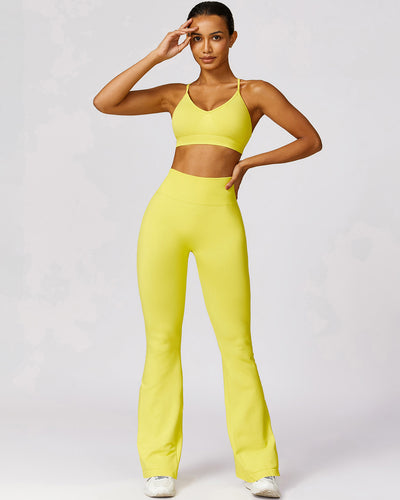 Cecilia Scrunch Leggings - Yellow