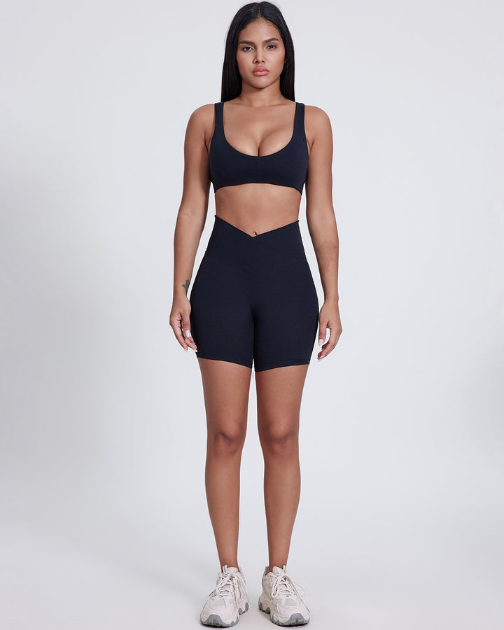 Celestia Seamless Shorts - Black