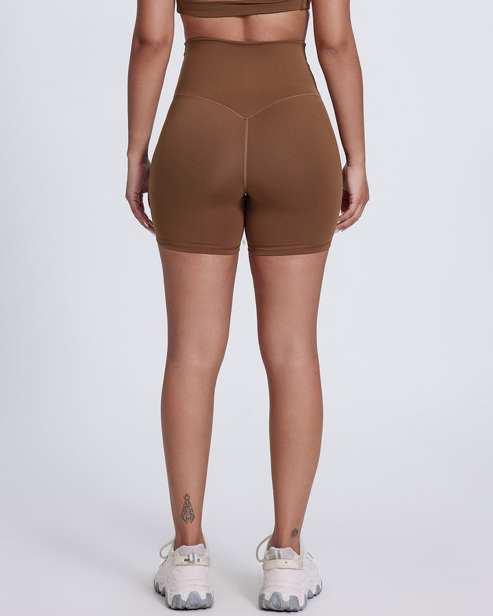 Celestia Seamless Shorts - Chestnut
