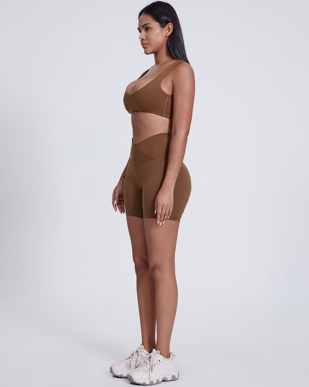 Celestia Seamless Shorts - Chestnut