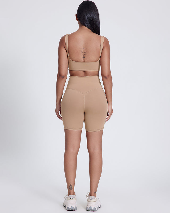 Celestia Seamless Shorts - Sandstone