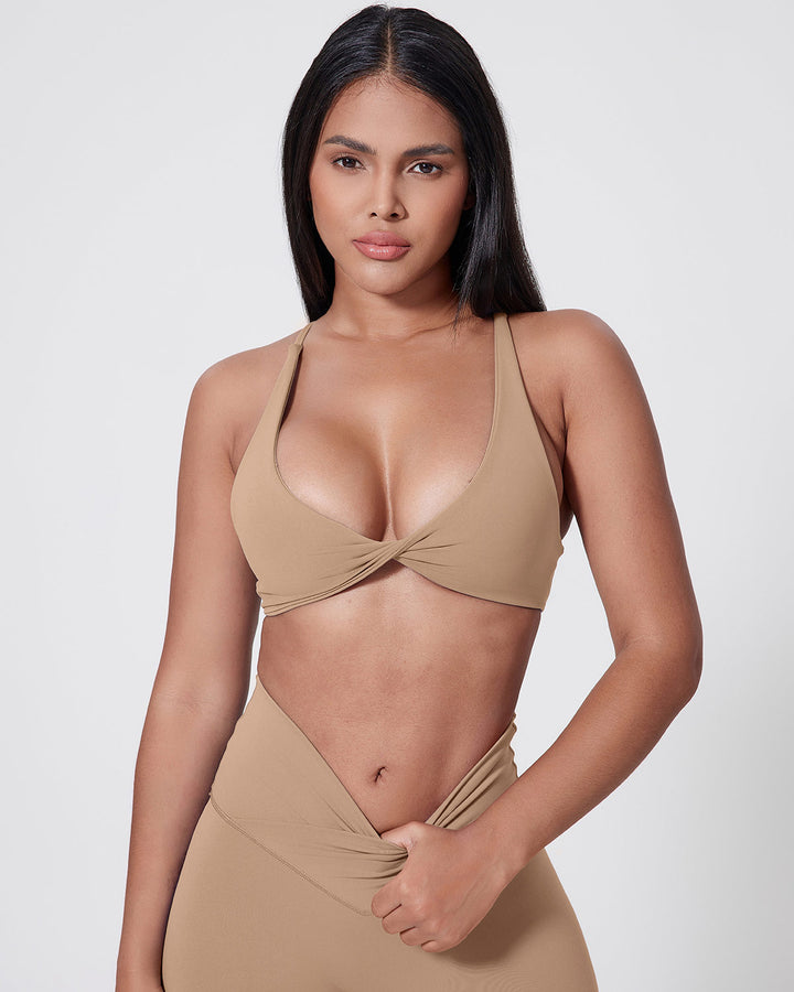 Celestia Sports Bra - Sandstone