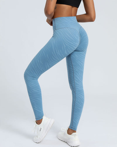 Chelsea Seamless Scrunch Leggings - Blue