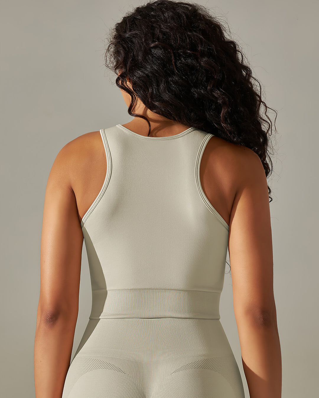 Cleo Crop Top - Light Grey
