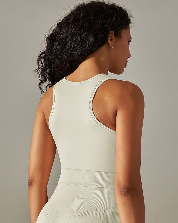 Cleo Crop Top - Beige