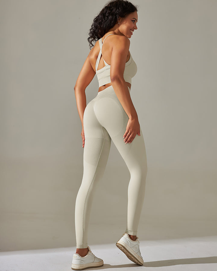 Cleo Seamless Leggings - Light Grey