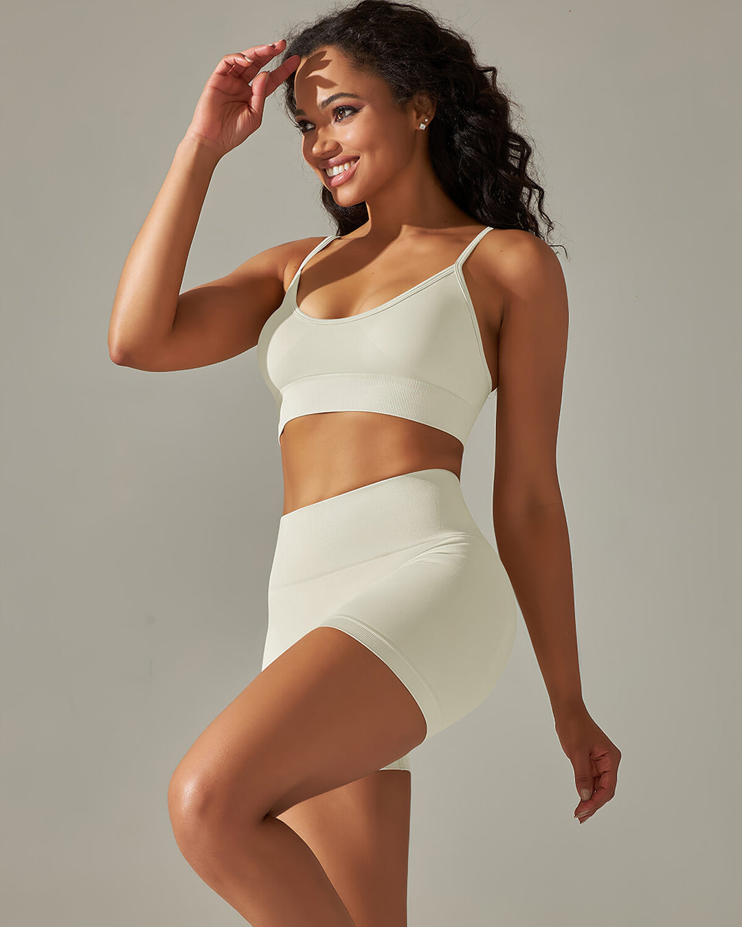 Cleo Seamless Shorts - Beige