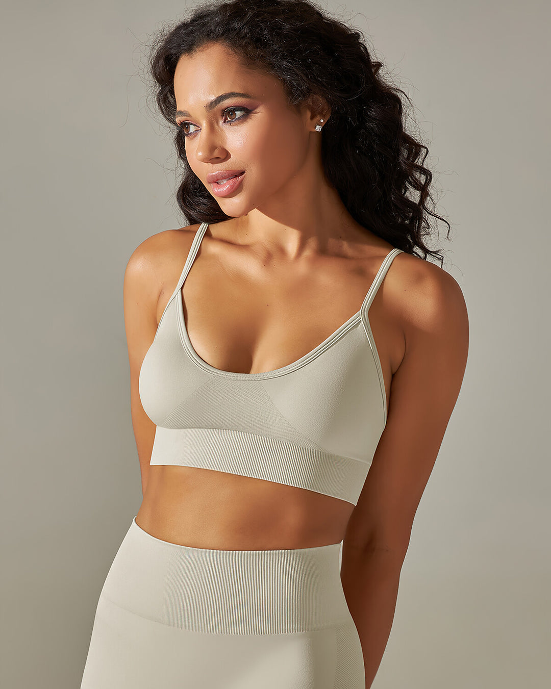 Cleo Sports Bra - Light Grey