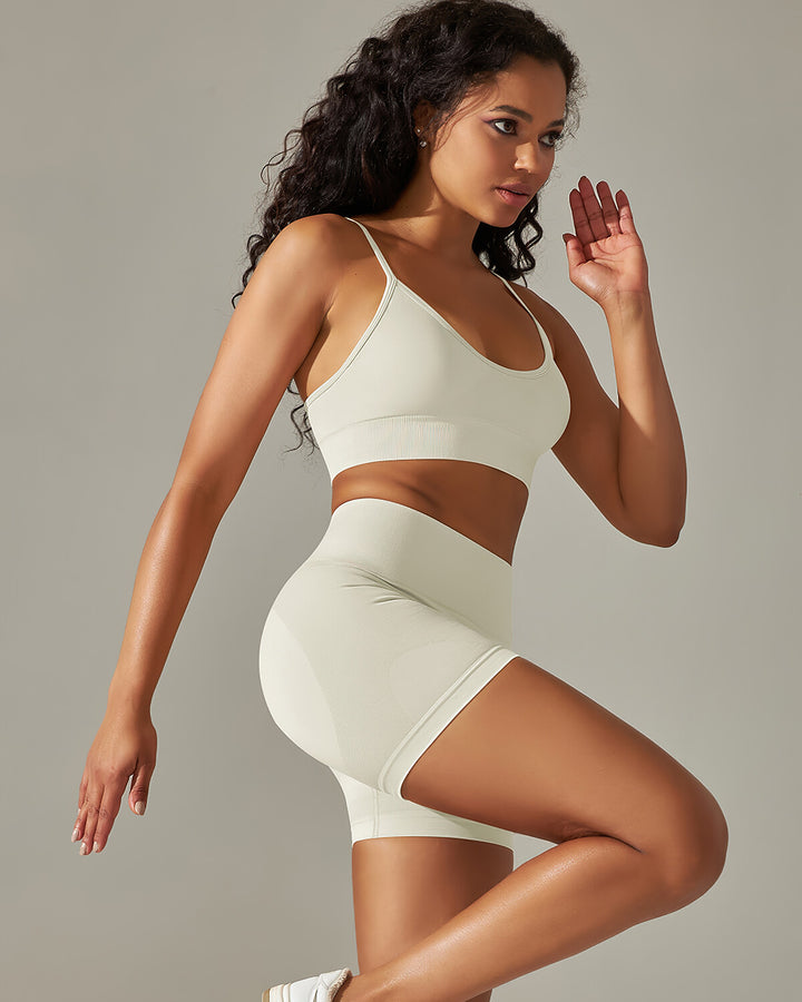 Cleo Sports Bra - Beige
