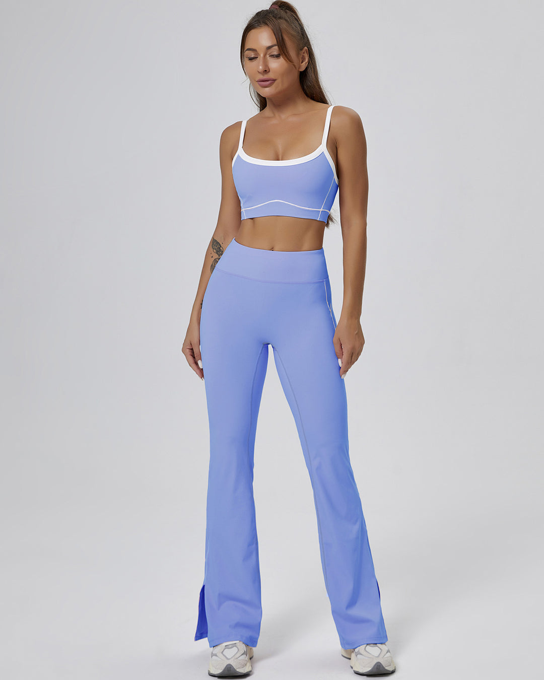 Colette Flare Leggings - Blue